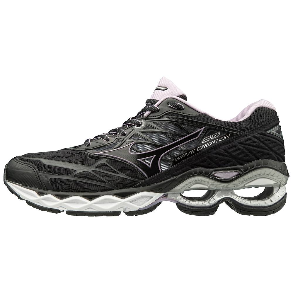 Mizuno Women's Wave Creation 20 Running Shoes Black (411061-VLT)